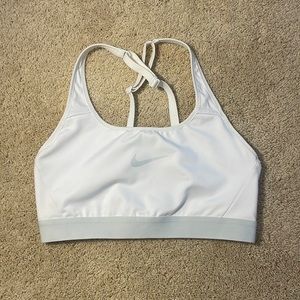 Nike White/Grey Sports Bra